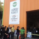 Partygoers wait outside the San Diego Public Market to join the Street Food Market party inside, March 24, 2013. (Photo by Cyndia Zwahlen for the Small Biz Mix)